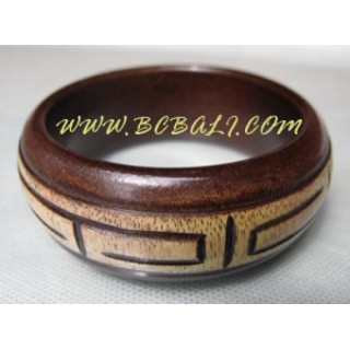 Wood Carved Bangles