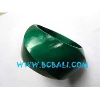 Wooden Bracelets Green Color