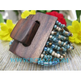 Bracelet Bead With Buckle Wood