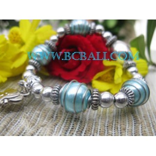 Elastic Bead Bracelets Steel