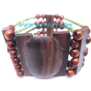 Organic Beads Wooden Bracelets