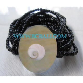 Sea Shell Bead Bracelets