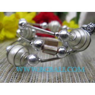 Spiral Beads Bracelets Stainless