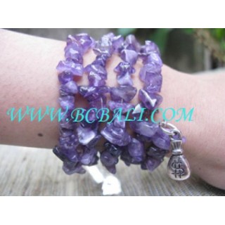 Stone Purple Bracelet