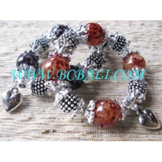 Unique Steel Bead Bracelet