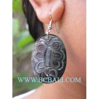 Animal Shells Carved Earring