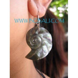 Carved Fashion Shells Earrings