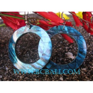 Crashing Shell Earring Blue