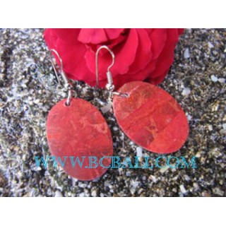 Fashion Coral Earring Red