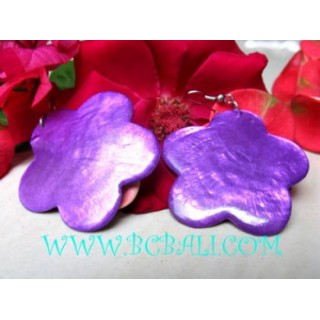 Flat Shell Earrings