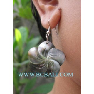 Floral Seashells Carving Earrings