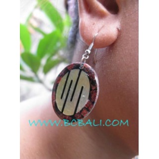 Handmade Paua Shells Coral Earring