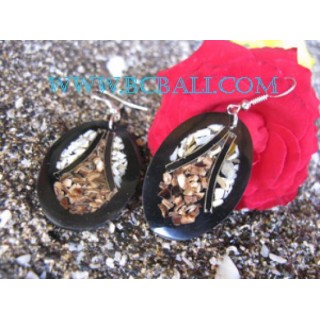 Hook Earrings Crushing Shell