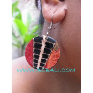 Just Perfection Shells Red Coral Earring