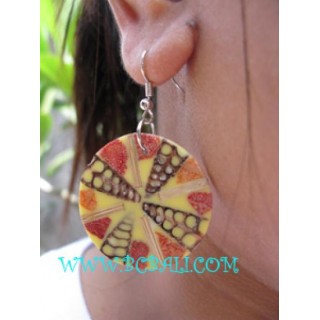 Ladies Night Earrings Resin Shells