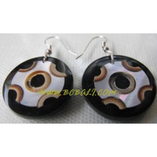 Resin With Shells Earrings