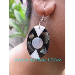 Seashells Oval Earring Resin