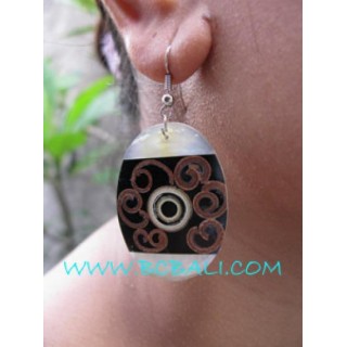 Sinamon Resin Earring Brown