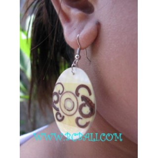 Sinamon Shells Wooden Earrings