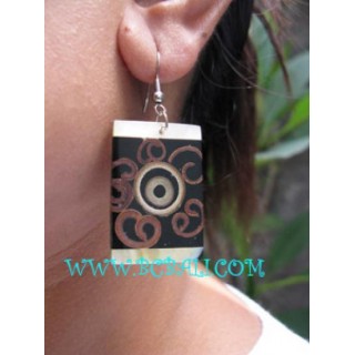 Sinamon Wooden Earring Resin