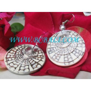 Stainless And Shell Earrings