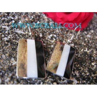 Stainless Gold Shell Earrings