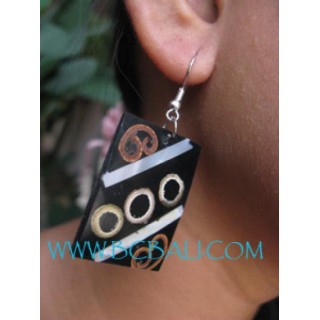 Wooden Resin Earrings