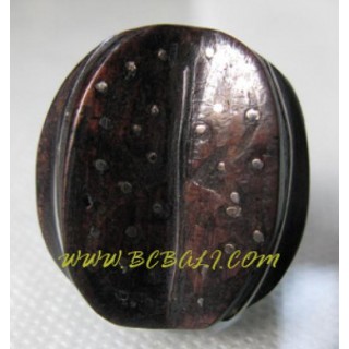 Antique Wooden Rings Natural