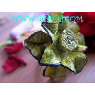 Flower Shape Leather Finger Ring