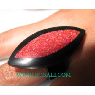 Red Coral Finger Ring Ladies