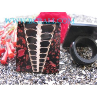 Shell Finger Rings Resin Square