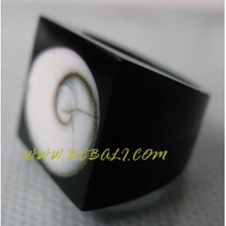 Shell Shape Rings Resin