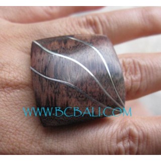 Stainless Wooden Rings