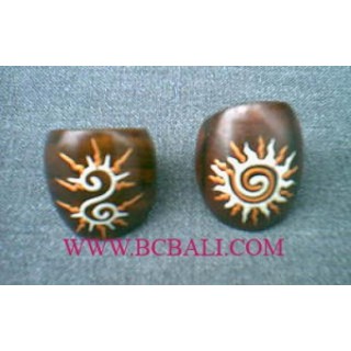 Wooden Hand Painting Rings