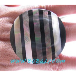 Zebra Shells Rings