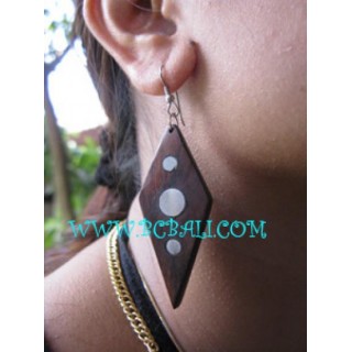 Accessories Earring Wooden Natural