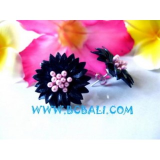 Beads Leather Earring