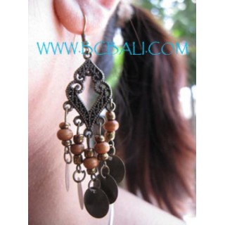 Beads Woods Earrings