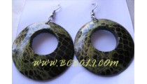 Coconut Painted Earring