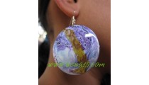 Coconut Painted Earrings