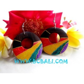 Ear Stud Jewelry Rainbow Motive