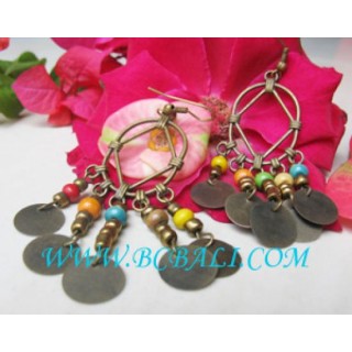 Fashion Wood Beads Earrings