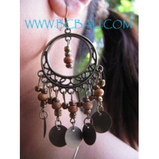 Fashion Wooden Beading Earrings