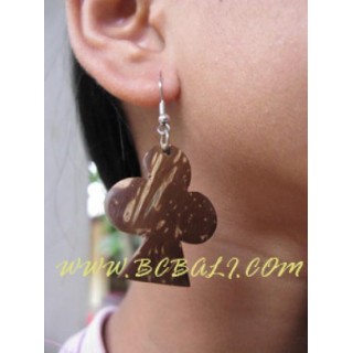 Floral Coconut Earring