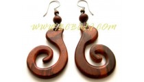 Handmade Organic Wooden Earrs