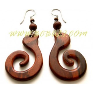 Handmade Organic Wooden Earrs