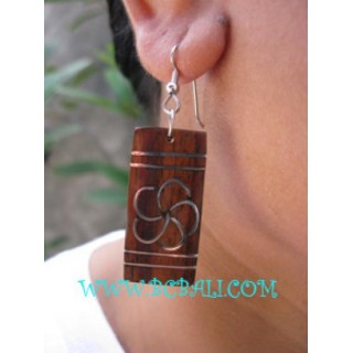 Ladies Earring Mahogany Earring