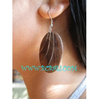 Lady Wooden Steel Earring