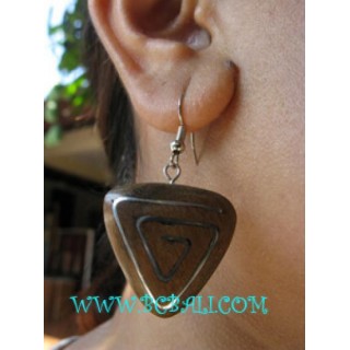 Love Stainless Wooden Earring