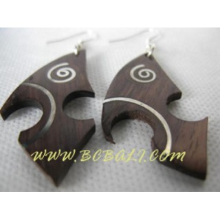 Metal Woods Earring